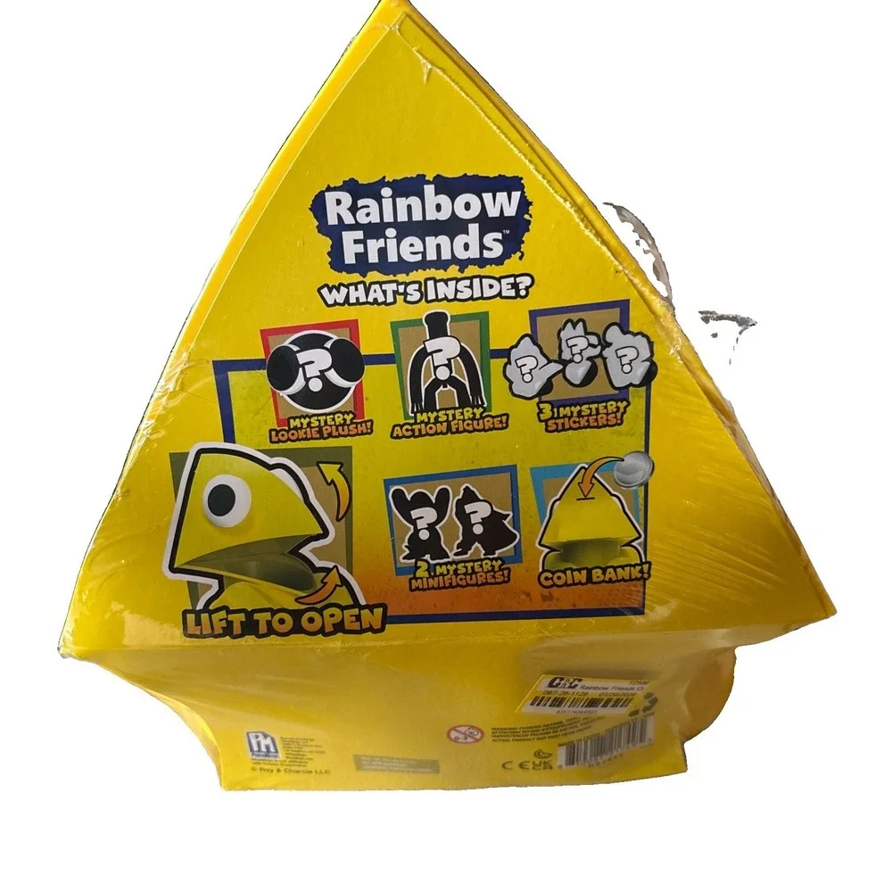 Rainbow Friends Yellow Collector Bundle Mystery Plush Action Figure Sticker